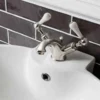 Crosswater Belgravia Twin Lever Mono Basin Mixer & Pop-Up Waste