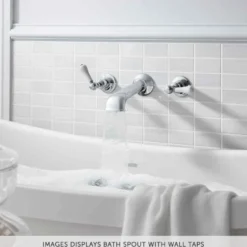 Crosswater Belgravia Wall Mounted Bath Spout - Chrome