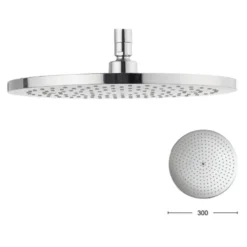 Crosswater Central 300mm Fixed Head Brass