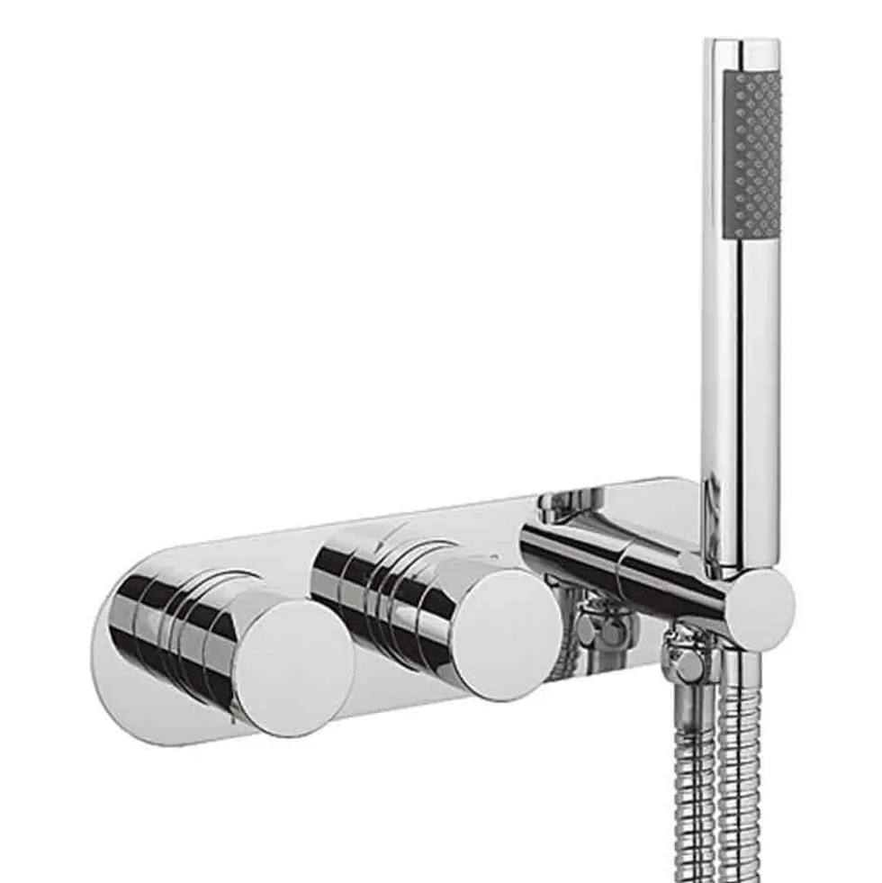 Crosswater Central 2 Outlet Concealed Thermostatic Shower Valve with Handset