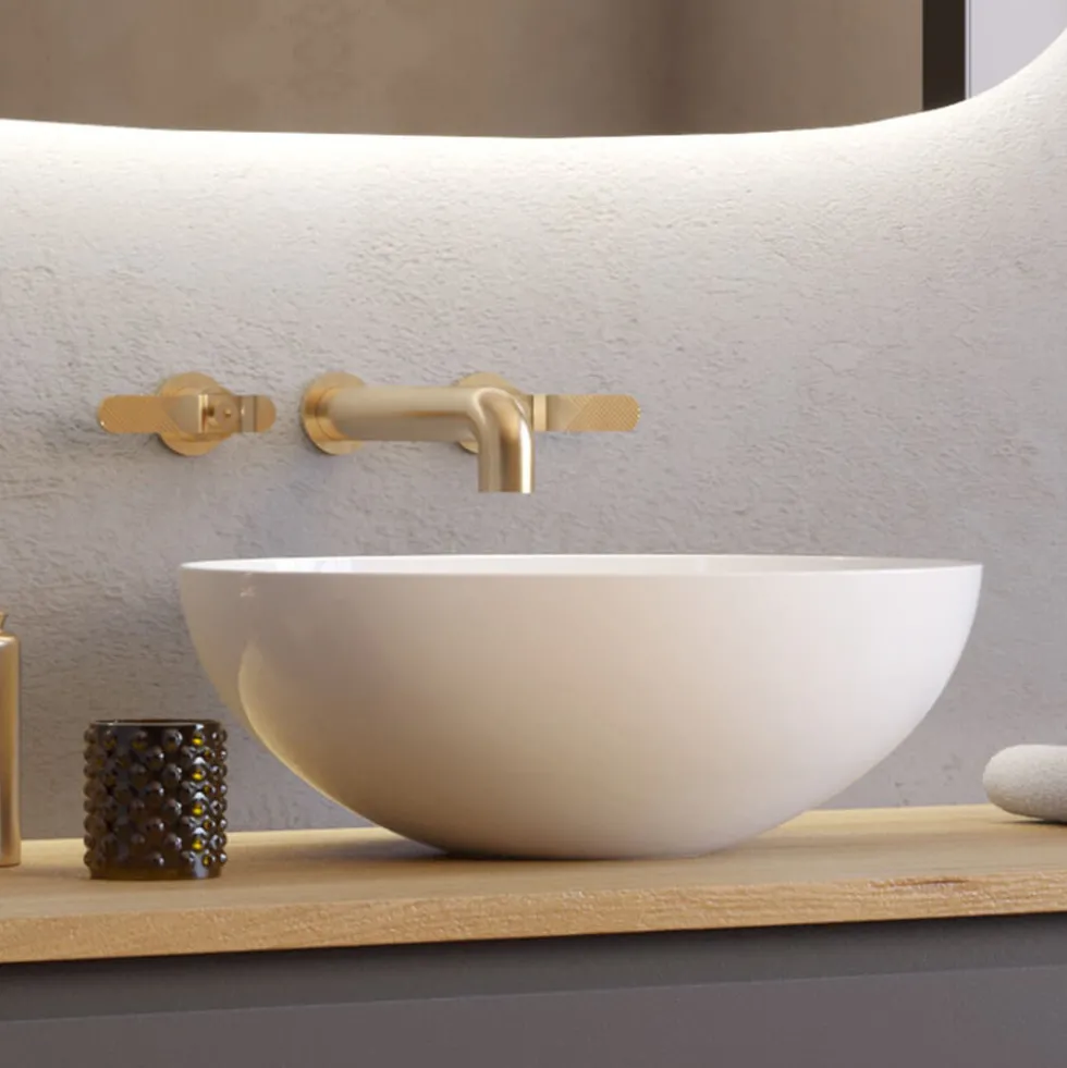 Crosswater Circus White Round Countertop Basin