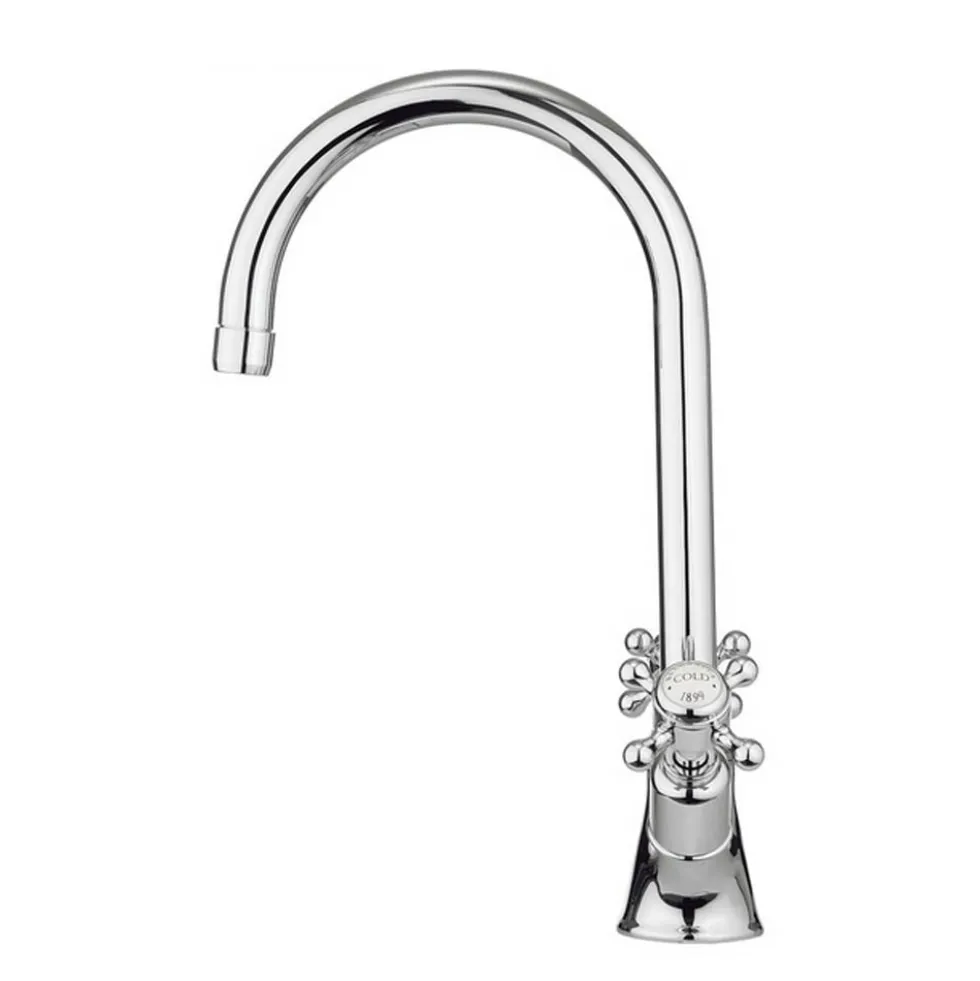 Crosswater Cucina Belgravia Crosshead Twin Handle Kitchen Mixer with Swivel Spout