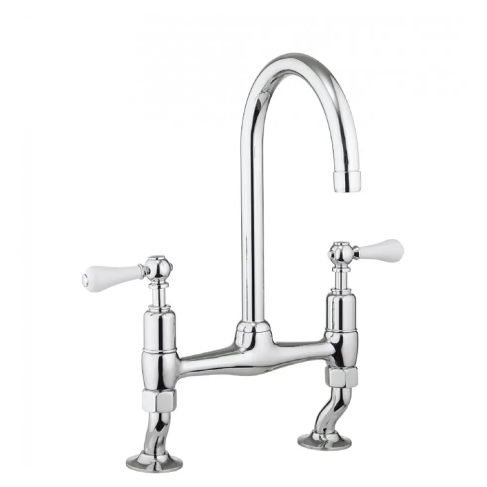 Crosswater Cucina Belgravia Lever Dual Handle Kitchen Mixer