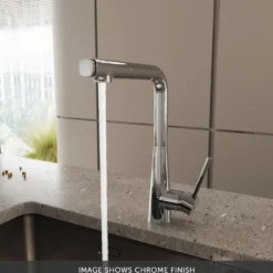 Crosswater Cucina Cook Pull Out Single Lever with Dual Function Kitchen Mixer Tap