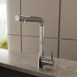 Crosswater Cucina Cook Pull Out Single Lever with Dual Function Kitchen Mixer Tap