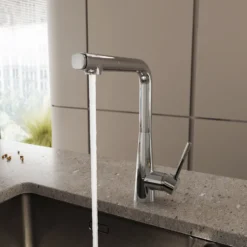 Crosswater Cucina Cook Pull Out Single Lever with Dual Function Kitchen Mixer Tap