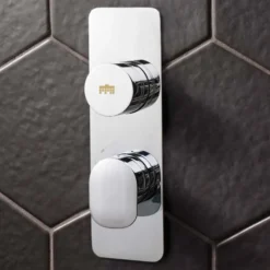 Crosswater Dial Pier 1 Outlet Concealed Thermostatic Shower Valve - Portrait