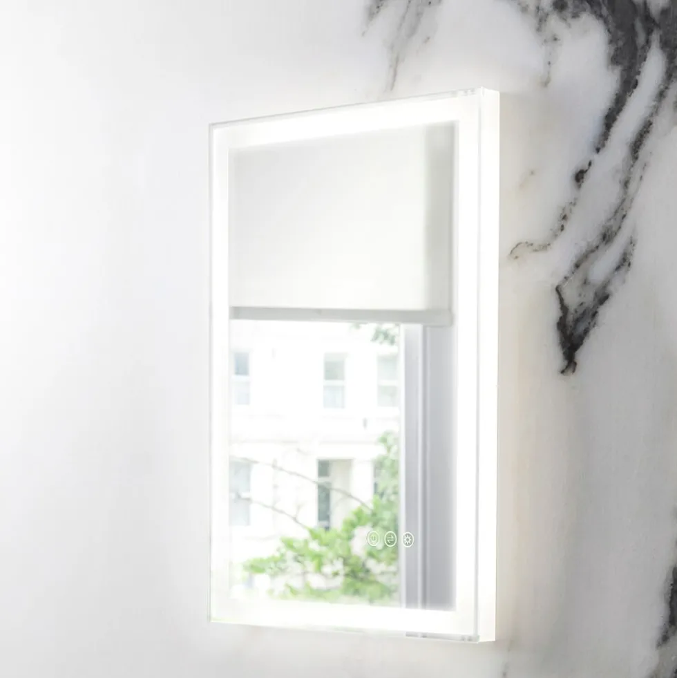 Crosswater Dune Steam Free LED Illuminated Mirror - 400 x 600mm