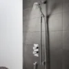 Crosswater Ethos Premium Shower Rail Kit with 3 Mode Handset