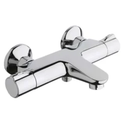Crosswater Exposed Thermostatic Bath Shower Mixer with Integrated Bath Spout