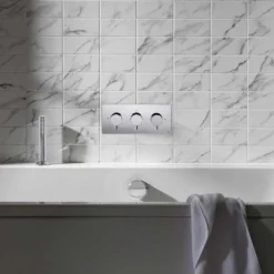 Crosswater Follow Me Shower Handset & Hose with Estucheon & Waste Drain