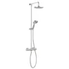 Crosswater Fusion Thermostatic Exposed Shower Kit with Fixed Head & 3 Mode Shower Handset