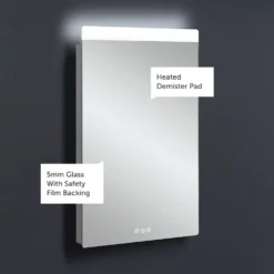 Crosswater Glide II Dimmable Illuminated Mirror with Demister & Colour Change LED's - 500, 800 & 1000mm