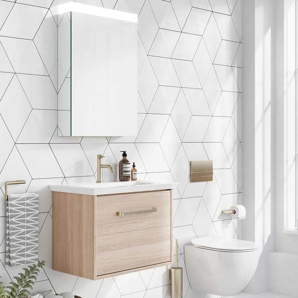 Crosswater Image Illuminated Mirror Cabinet with Shaver Socket & Colour Change LED's - 500, 700 & 900mm