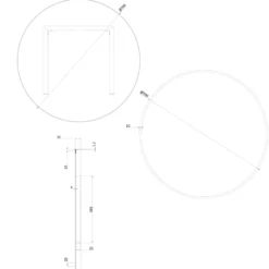Crosswater Infinity Round Framed Mirror with Demister Pad - 500mm, 600mm & 700mm