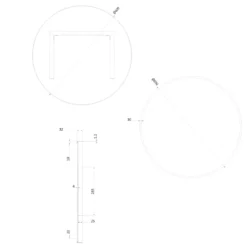 Crosswater Infinity Round Framed Mirror with Demister Pad - 500mm, 600mm & 700mm