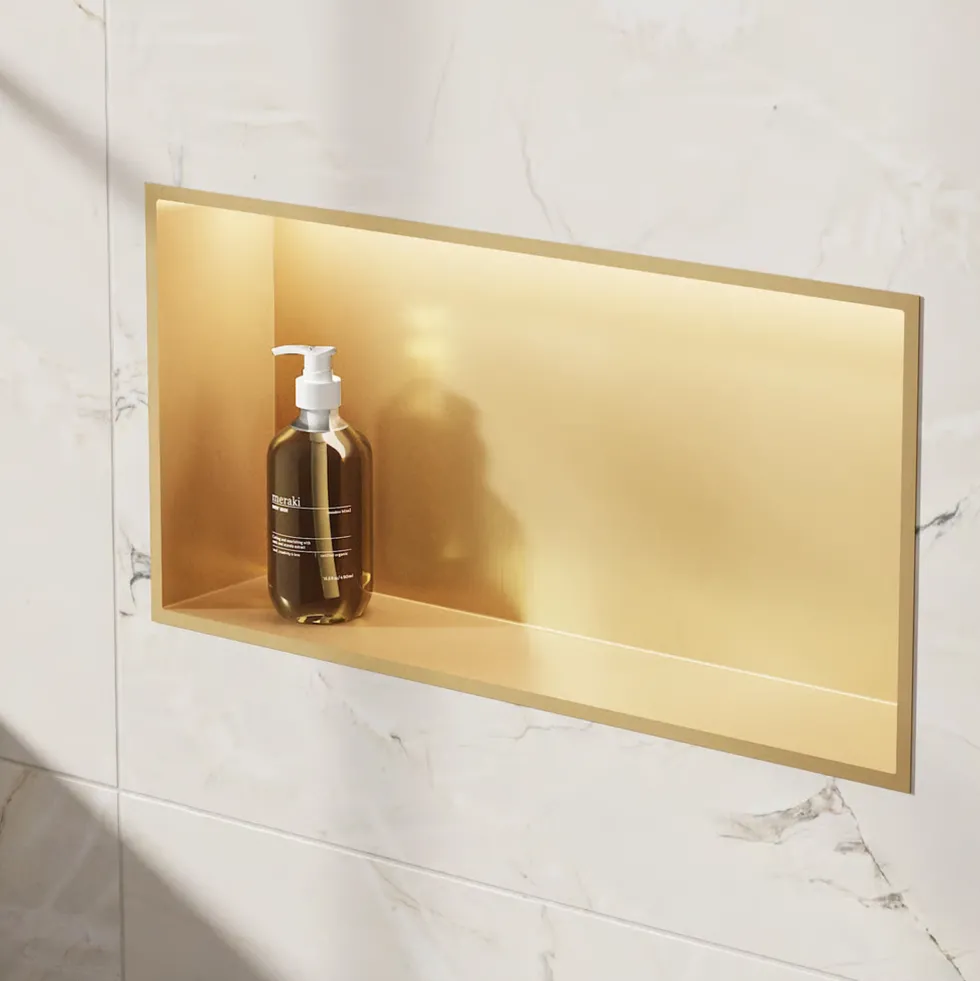 Crosswater Inset LED Illuminated Shower Niche - 610 x 305mm