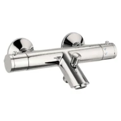 Crosswater Kai Exposed Thermostatic Bath Shower Mixer with Integrated Spout