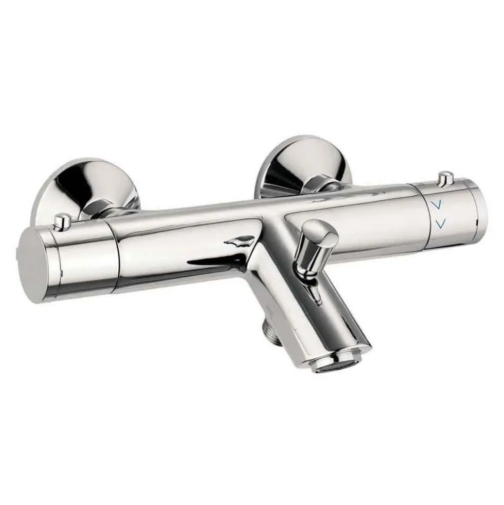 Crosswater Kai Exposed Thermostatic Bath Shower Mixer with Integrated Spout