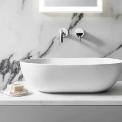 Crosswater Kai Lever 2 Hole Wall Mounted Basin Mixer Set