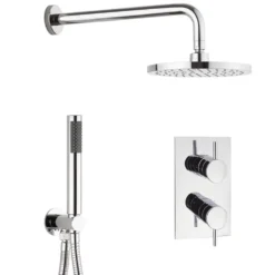 Crosswater Kai 2 Outlet 2 Handle Shower Bundle - Chrome