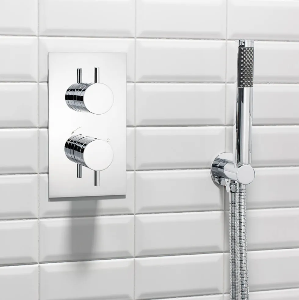 Crosswater Kai 2 Outlet 2 Handle Shower Bundle - Chrome