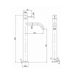 Crosswater MPRO Basin Tall Mixer Tap