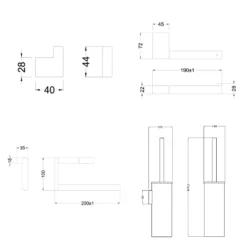 Crosswater MPRO Bathroom Accessory Pack