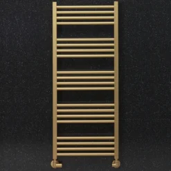 Crosswater MPRO Brushed Brass Heated Towel Rail