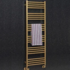 Crosswater MPRO Brushed Brass Heated Towel Rail
