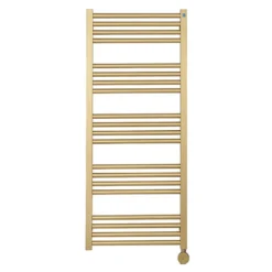 Crosswater MPRO Electric Brushed Brass Heated Towel Rail