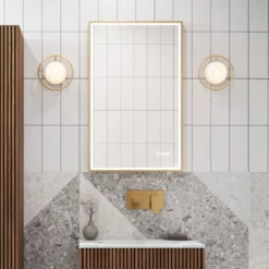 Crosswater MPRO Framed LED Illuminated Steam Free Mirror & Colour Change Lights