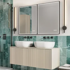 Crosswater MPRO Framed LED Illuminated Steam Free Mirror & Colour Change Lights