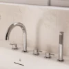 Crosswater MPRO 5 Hole Deck Mounted Bath Shower Mixer Set