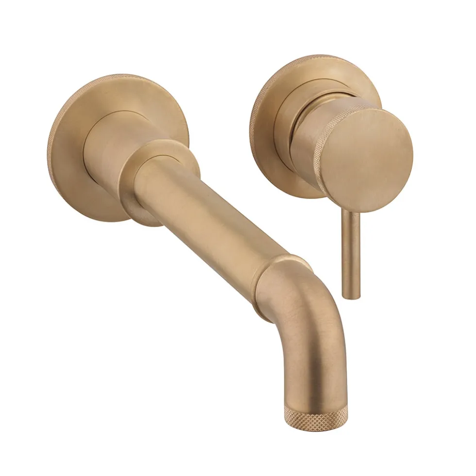 Crosswater MPRO Industrial 2 Hole Wall Mounted Basin Mixer Tap