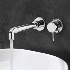 Crosswater MPRO Industrial 2 Hole Wall Mounted Basin Mixer Tap