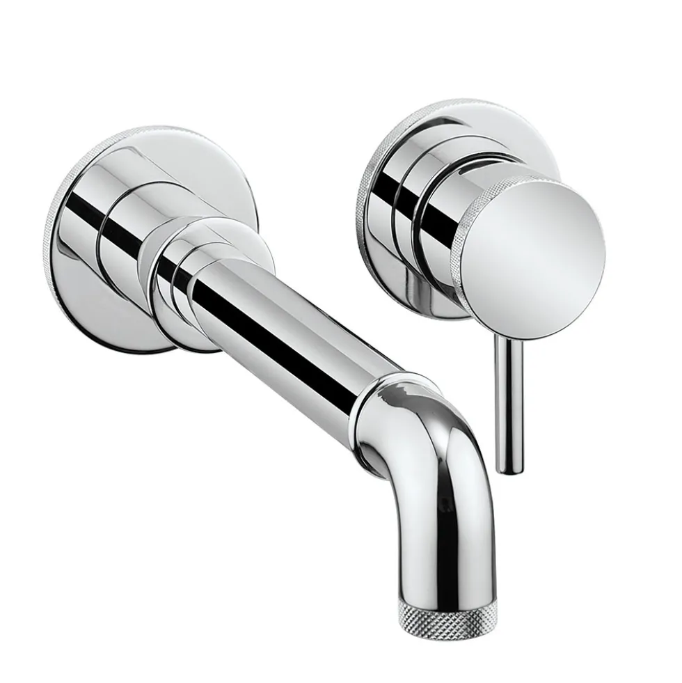 Crosswater MPRO Industrial 2 Hole Wall Mounted Basin Mixer Tap
