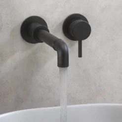 Crosswater MPRO Industrial 2 Hole Wall Mounted Basin Mixer Tap