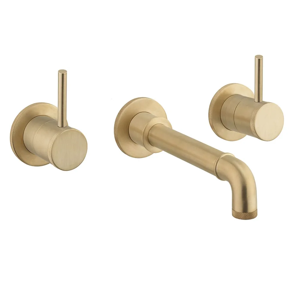 Crosswater MPRO Industrial 3 Hole Wall Mounted Basin Mixer Tap