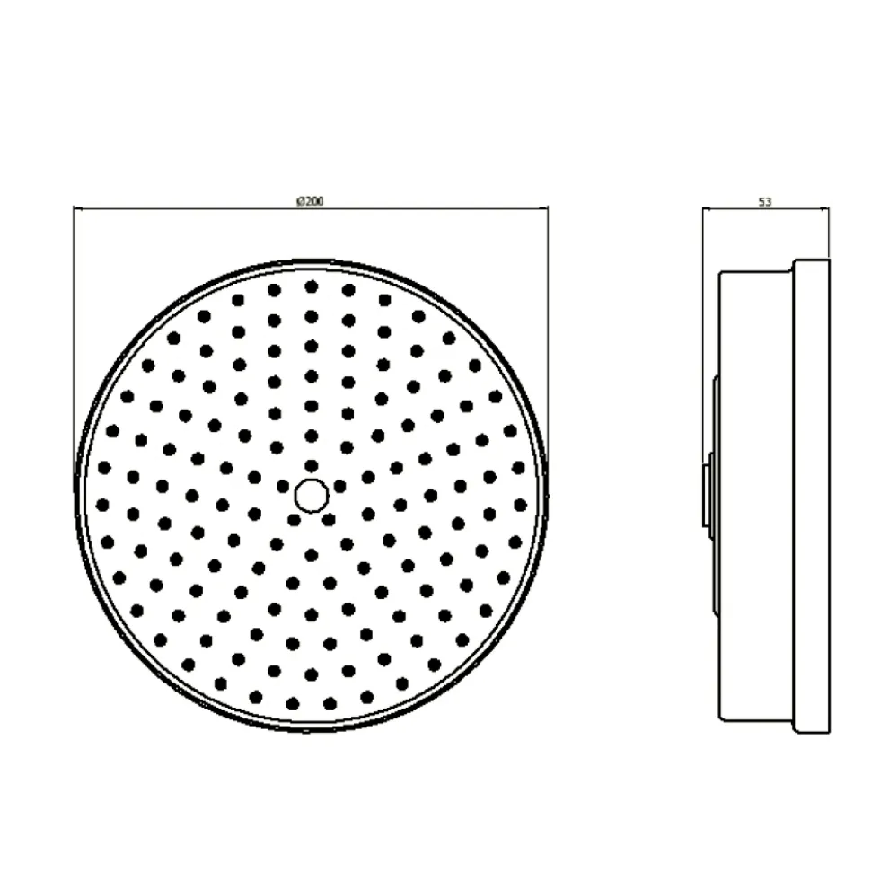 Crosswater MPRO Industrial 8 Inch Easy Clean Shower Head