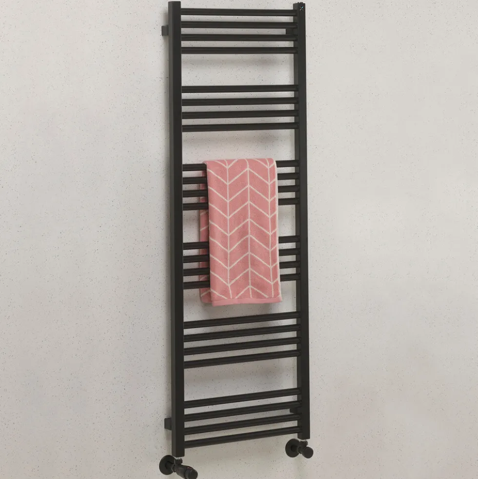 Crosswater MPRO Matt Black Heated Towel Rail