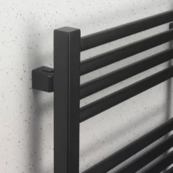 Crosswater MPRO Matt Black Heated Towel Rail