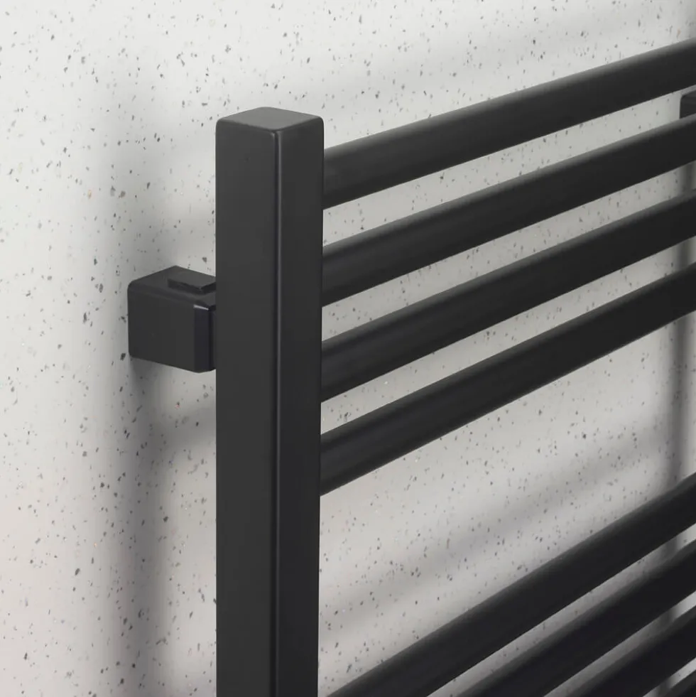 Crosswater MPRO Matt Black Heated Towel Rail