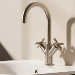 Crosswater MPRO Mono Basin Mixer Tap with Crosshead Handles