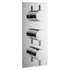 Crosswater MPRO 2 Outlet Concealed Thermostatic Shower Valve (3 Handles)