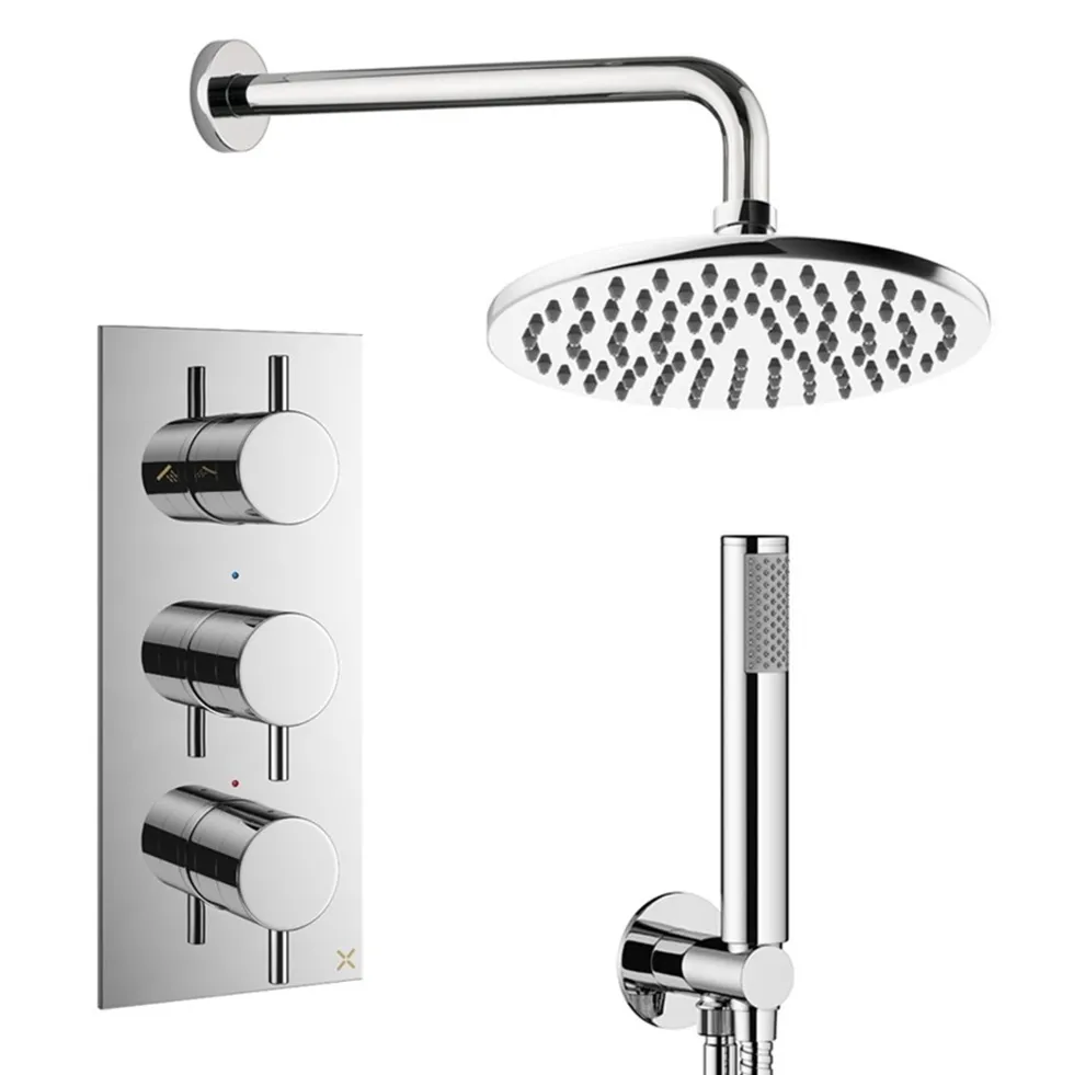 Crosswater MPRO 2 Outlet 3 Handle Shower Bundle