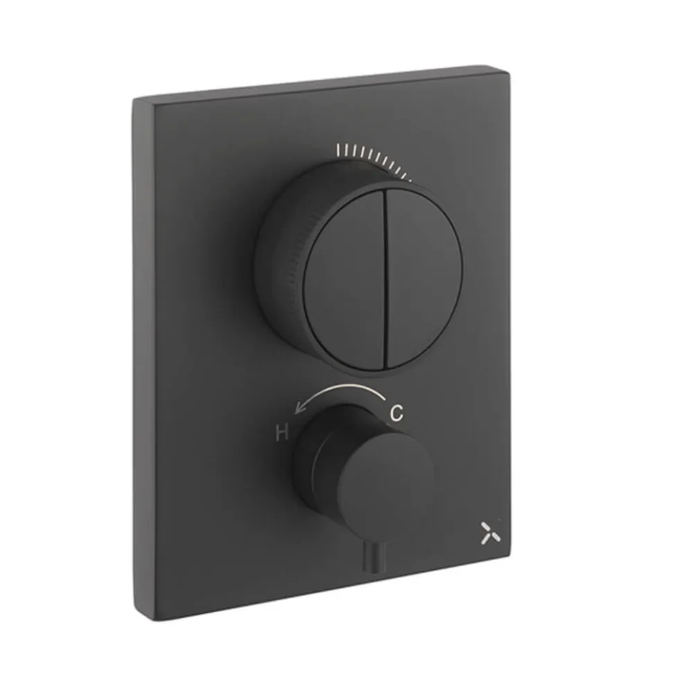 Crosswater MPRO Push 2 Outlet Concealed Valve with Crossbox Technology