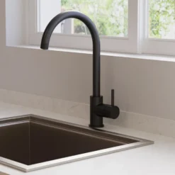 Crosswater MPRO Single Lever Mono Kitchen Mixer Tap - Matt Black
