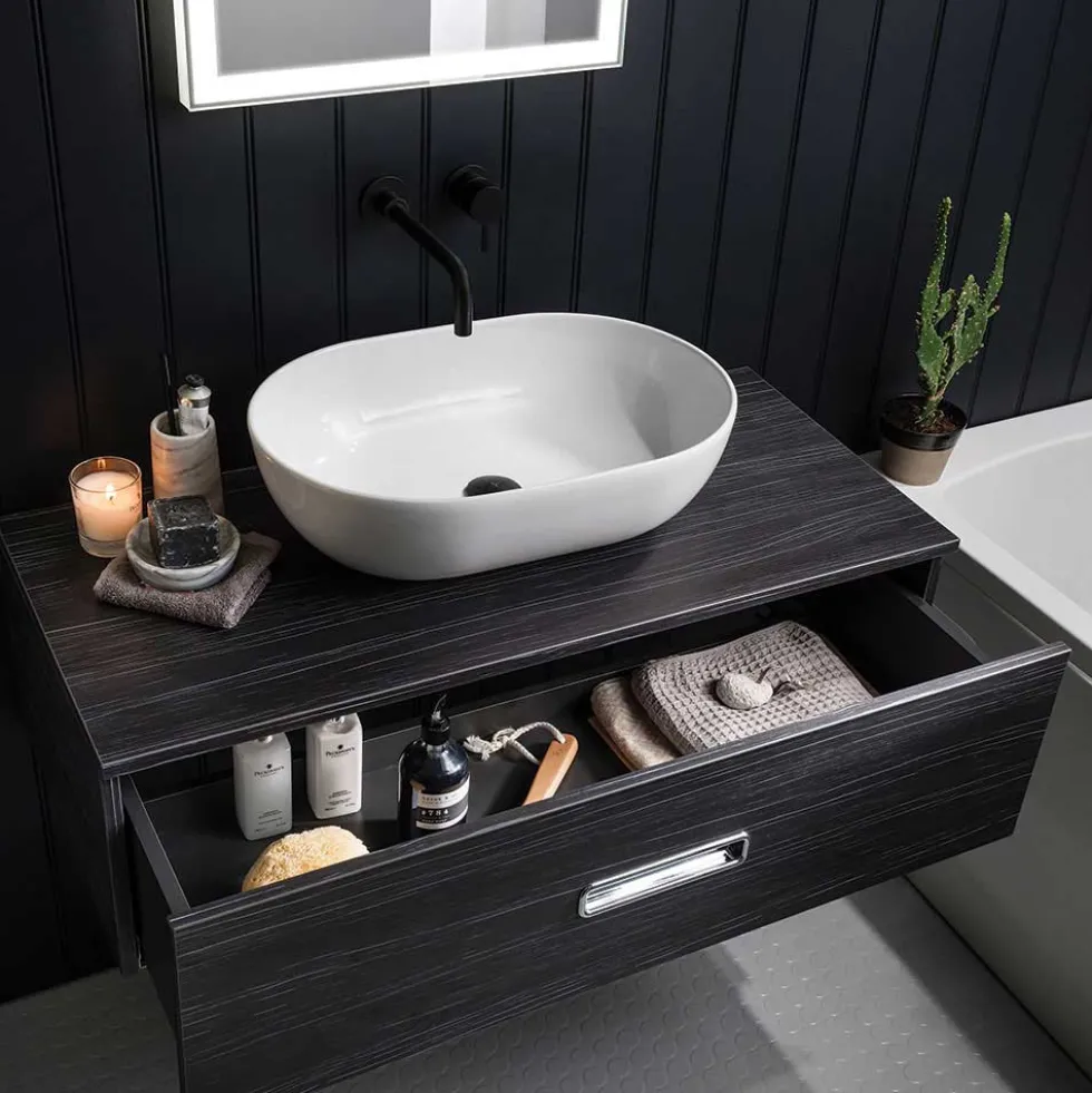 Crosswater MPRO Wall Mounted Basin Mixer Tap - Matt Black