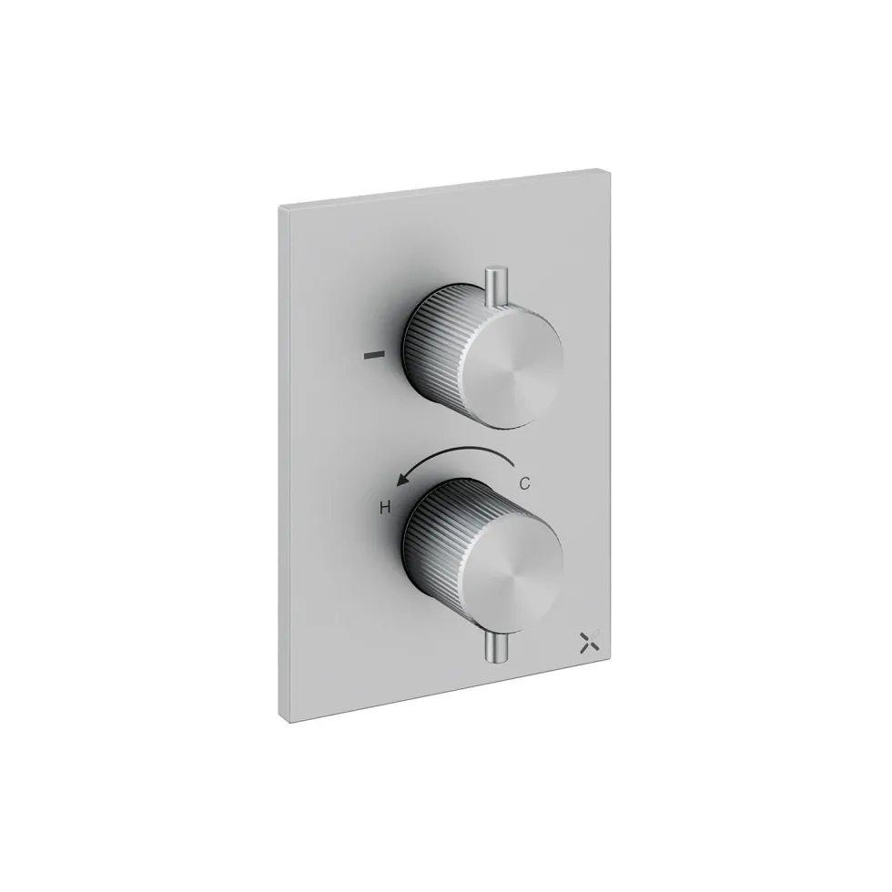 Crosswater 3ONE6 Stainless Steel 1 Outlet Concealed Shower Valve with Crossbox Technology